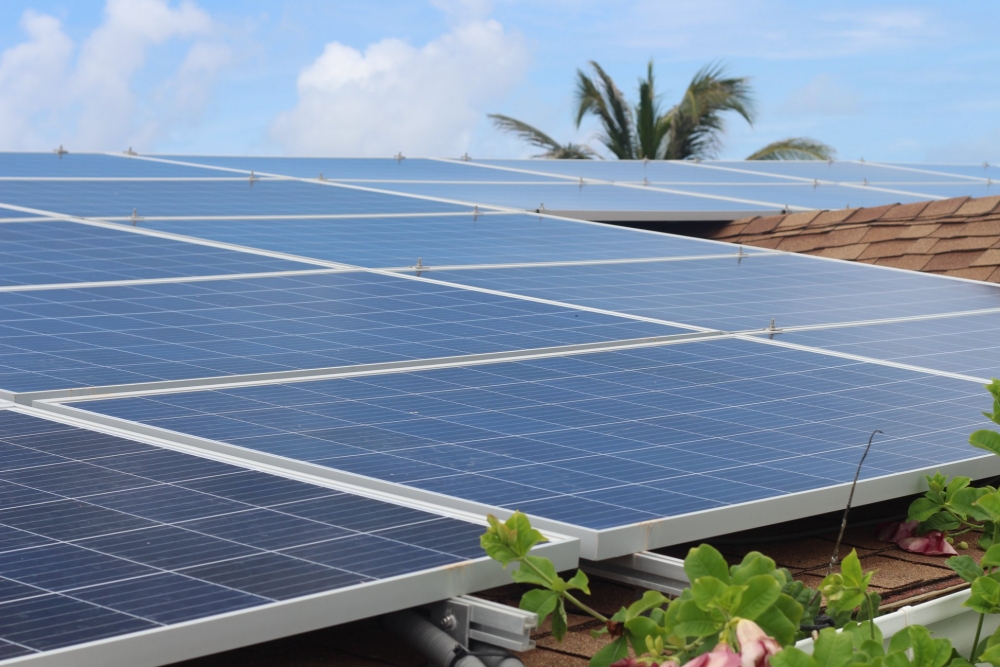 Residential solar panel installation with an in Long Bay Development